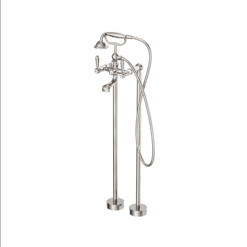 Nero York Freestanding Bath Set With Metal Hand Shower BN