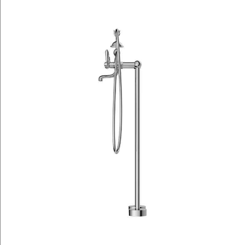 Nero York Freestanding Bath Set With Metal Hand Shower CH