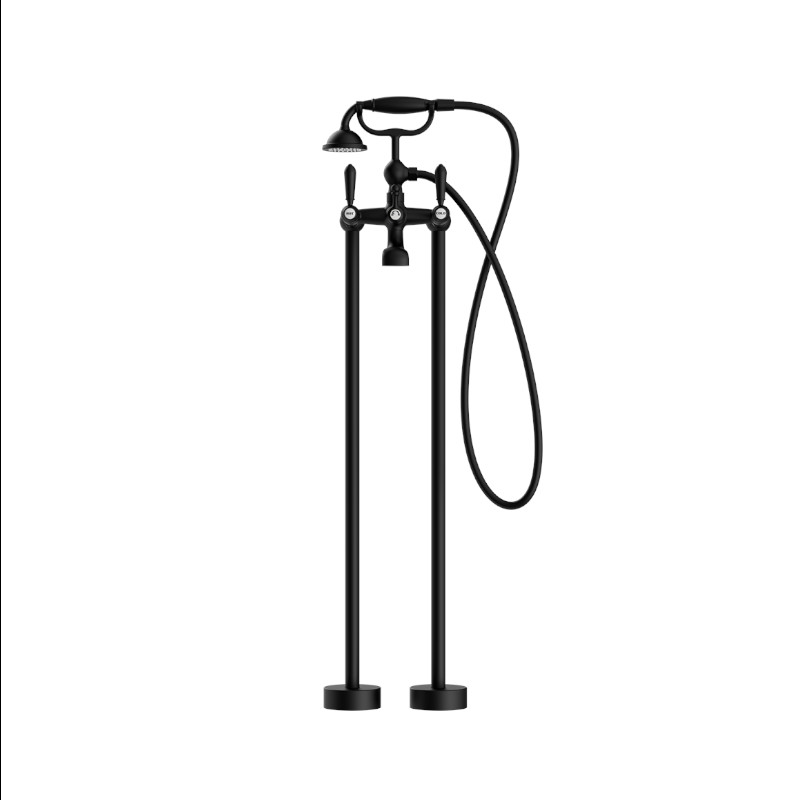 Nero York Freestanding Bath Set With Metal Hand Shower MB