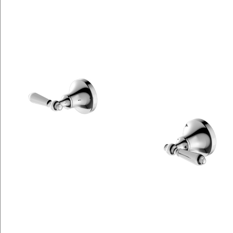 Nero York Wall Top Assemblies With Metal Lever CH