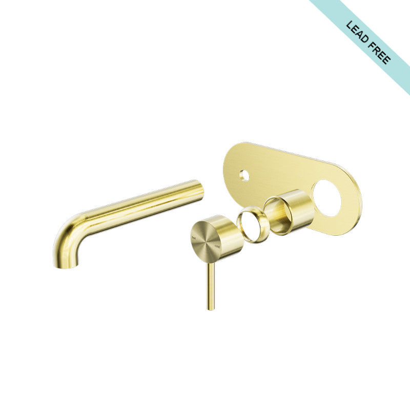Nero Zen Wall Basin Mixer 185mm Spout Trim Kits Only BG