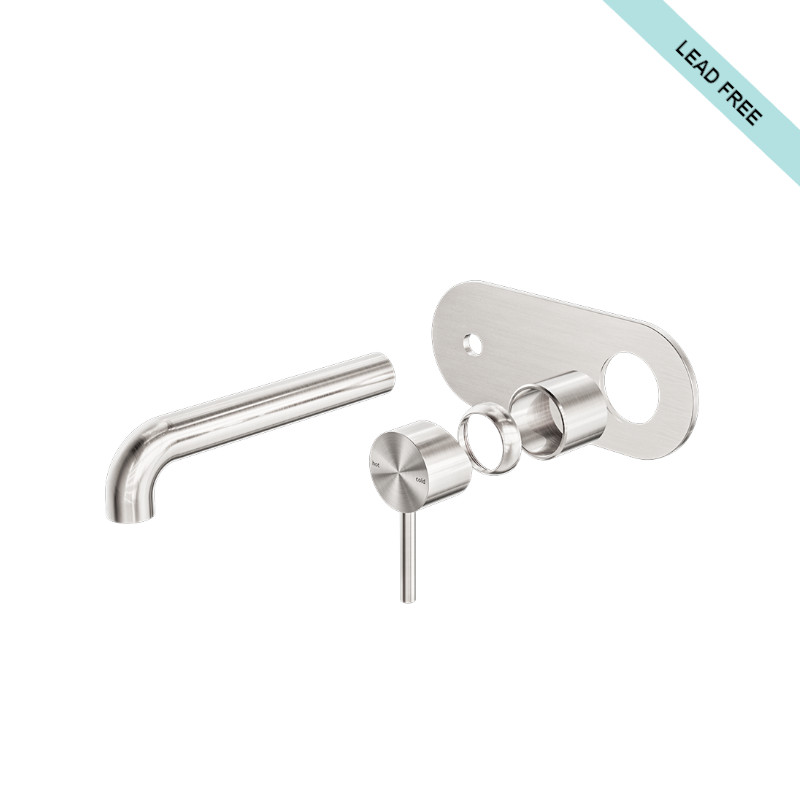Nero Zen Wall Basin Mixer 185mm Spout Trim Kits Only BN