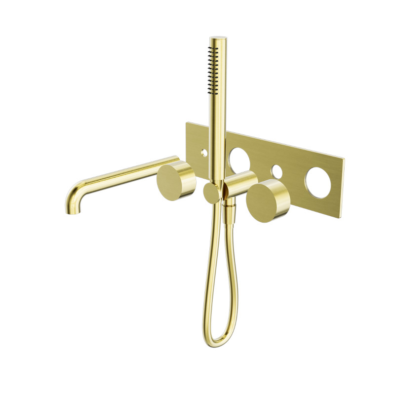 Nero Kara Progressive Shower System With Spout 250mm Trim Kits Only BG