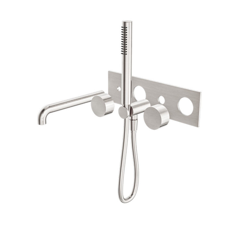 Nero Kara Progressive Shower System With Spout 250mm Trim Kits Only BN