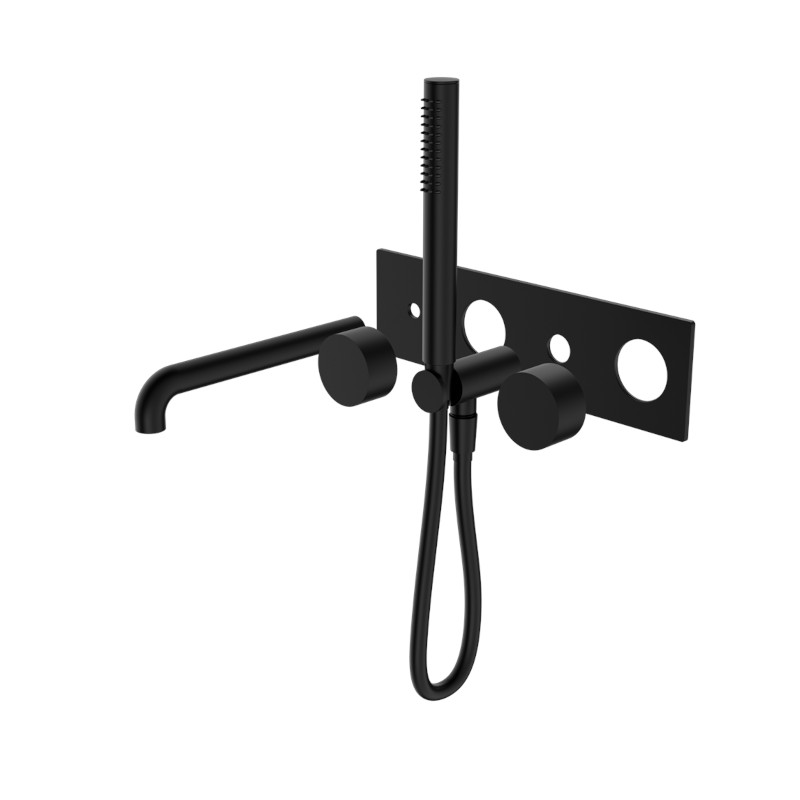 Nero Kara Progressive Shower System With Spout 250mm Trim Kits Only MB
