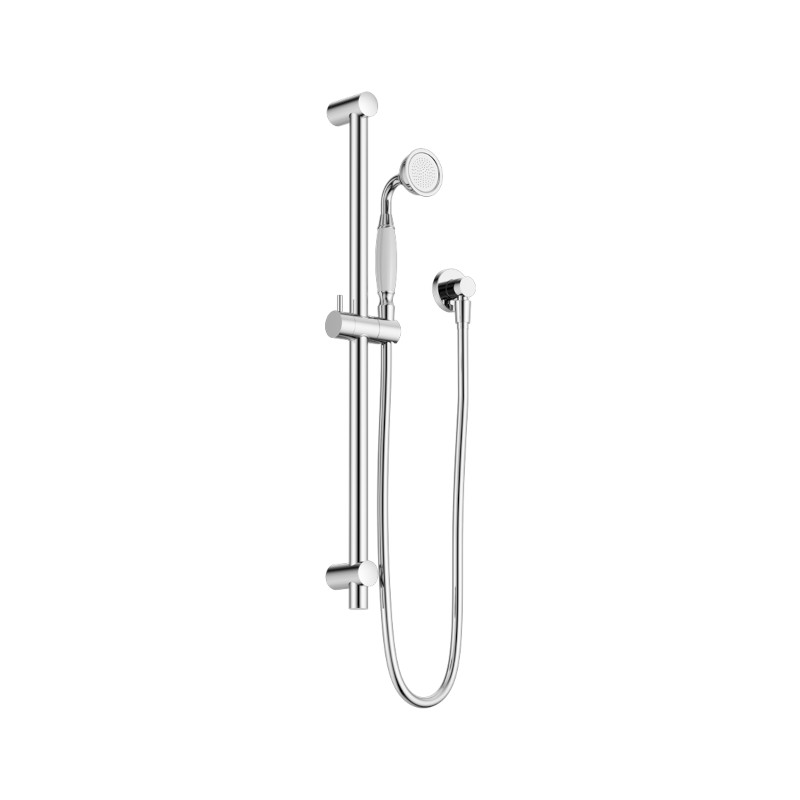 York Shower Rail With White Porcelain Hand Shower CH