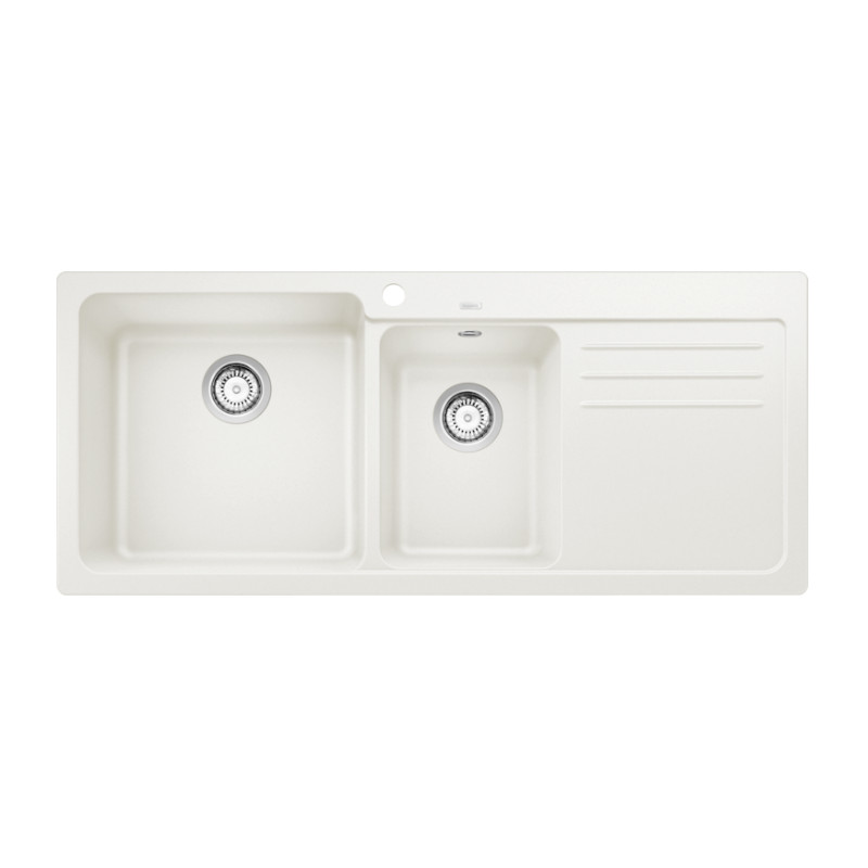 Blanco Naya 8S 1&3/4 Bowl Sink - Right Hand Drainer - White
