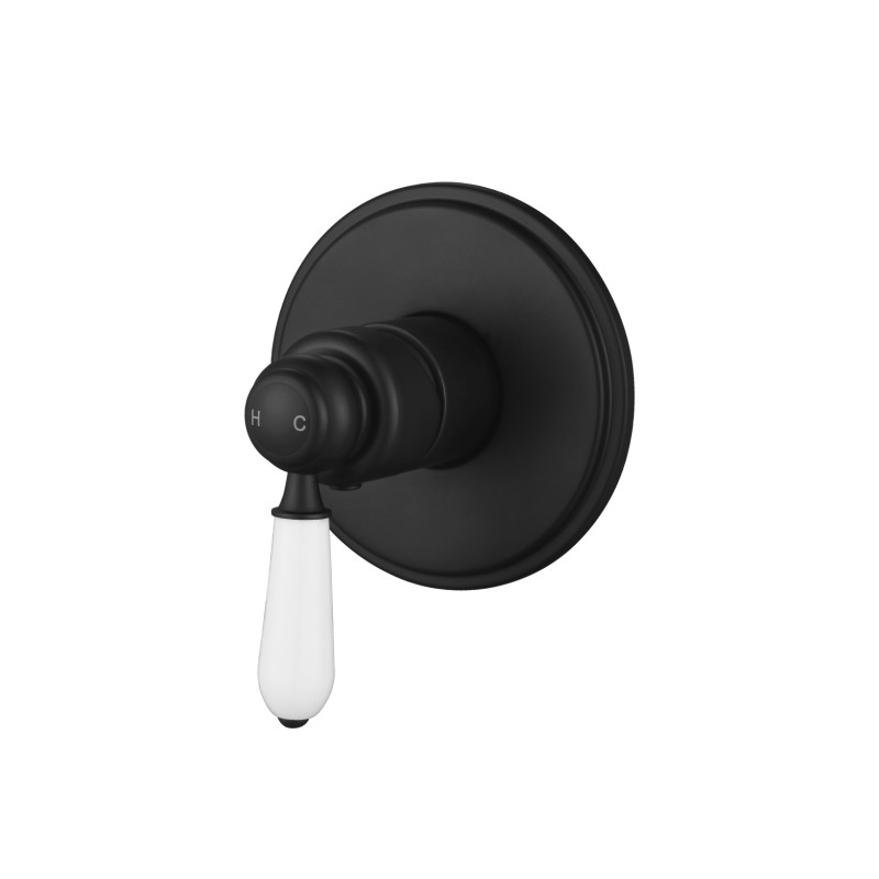 Modern National Bordeaux Shower Mixer BK