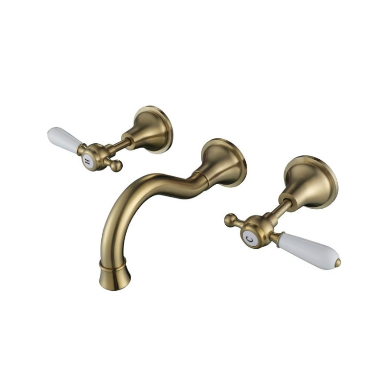 Modern National Bordeaux Wall Spa And Sink Set BM