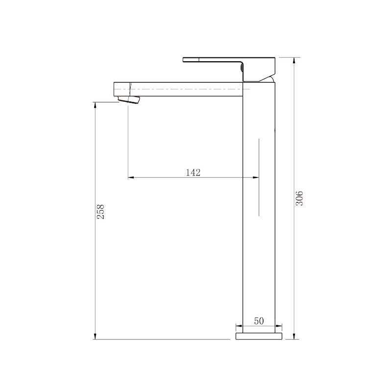 Modern National Eva Mini High Rise Basin Mixer