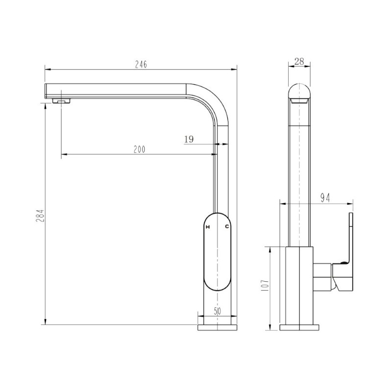 Modern National Eva Mini Kitchen Mixer