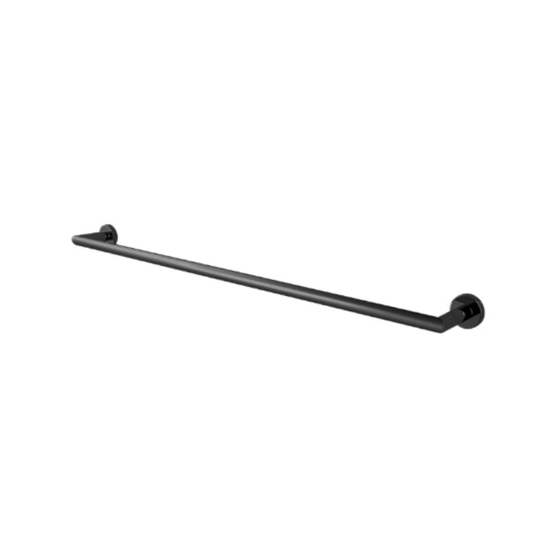 Modern National Eva Single Towel Rail 750mm BK
