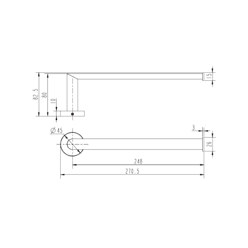 Modern National Eva Towel Holder