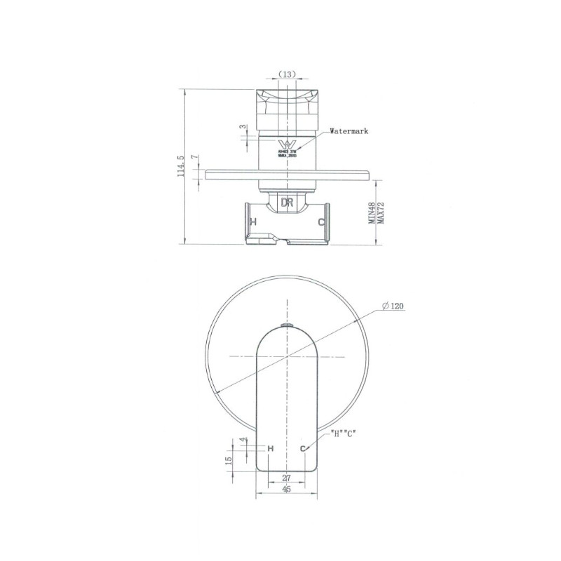 Modern National Kiama Shower Mixer