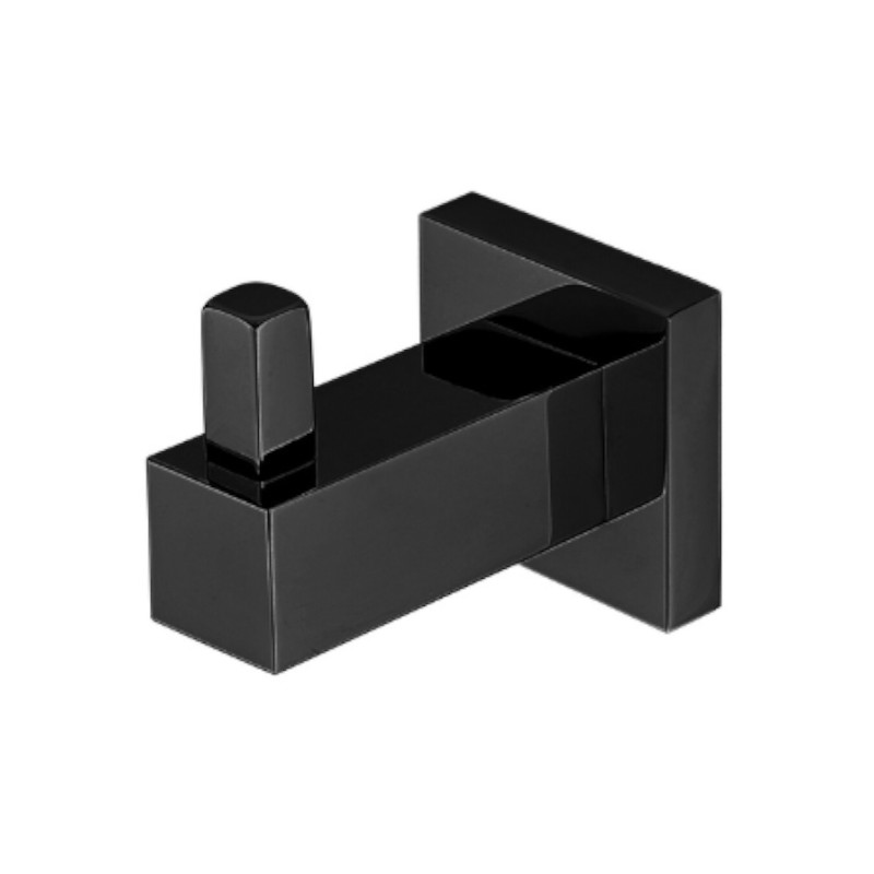 Modern National Lux Single Robe Hook BK
