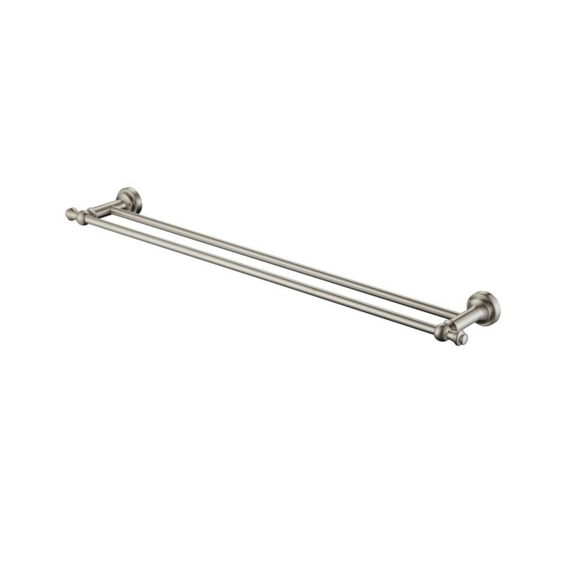 Modern National Medoc Double Towel Rail 750mm BN