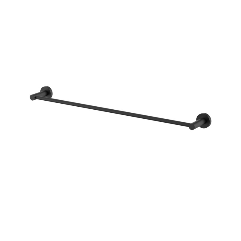 Modern National Mirage Single Towel Rail 600mm BK