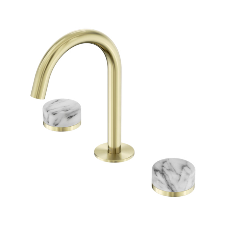 Nero Serenity Basin Set Arc Spout Arabescato Corchia Handle BG