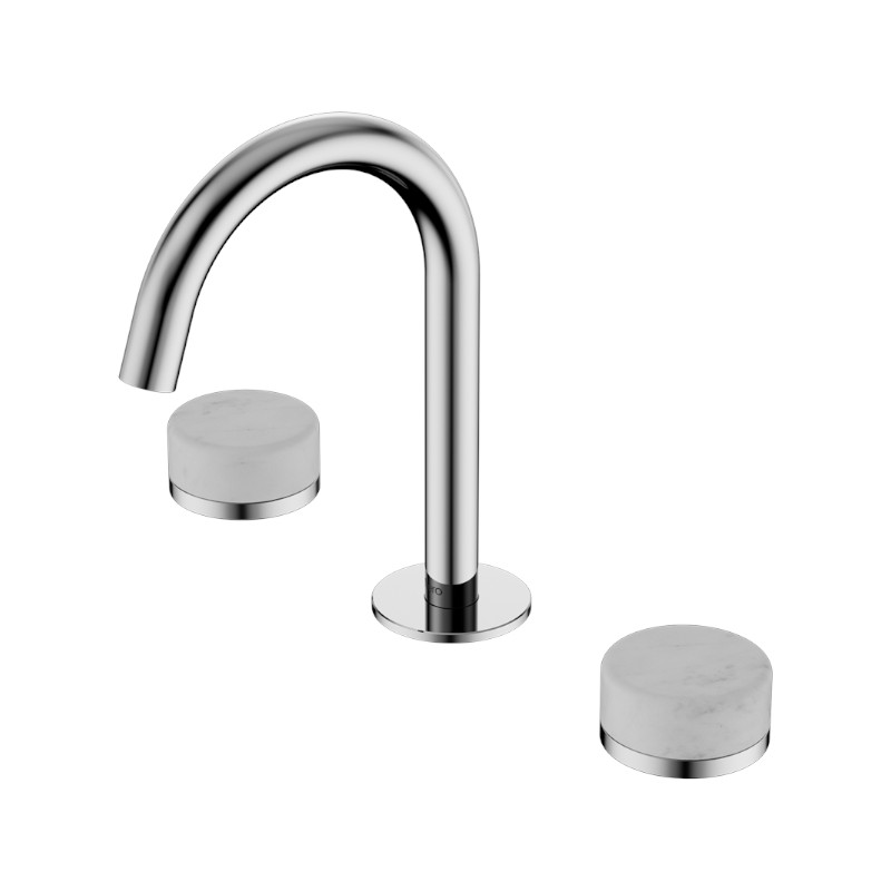 Nero Serenity Basin Set Arc Spout Carrara Handle Only CH