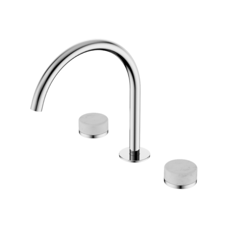 Nero Serenity Basin Set Arc Spout Carrara Handle CH