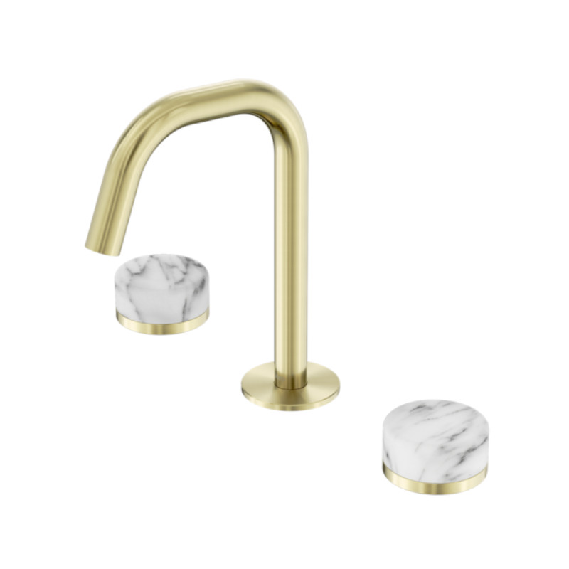Nero Serenity Basin Set Edge Spout Arabescato Corchia Handle BG