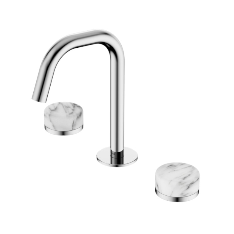Nero Serenity Basin Set Edge Spout Arabescato Corchia Handle CH