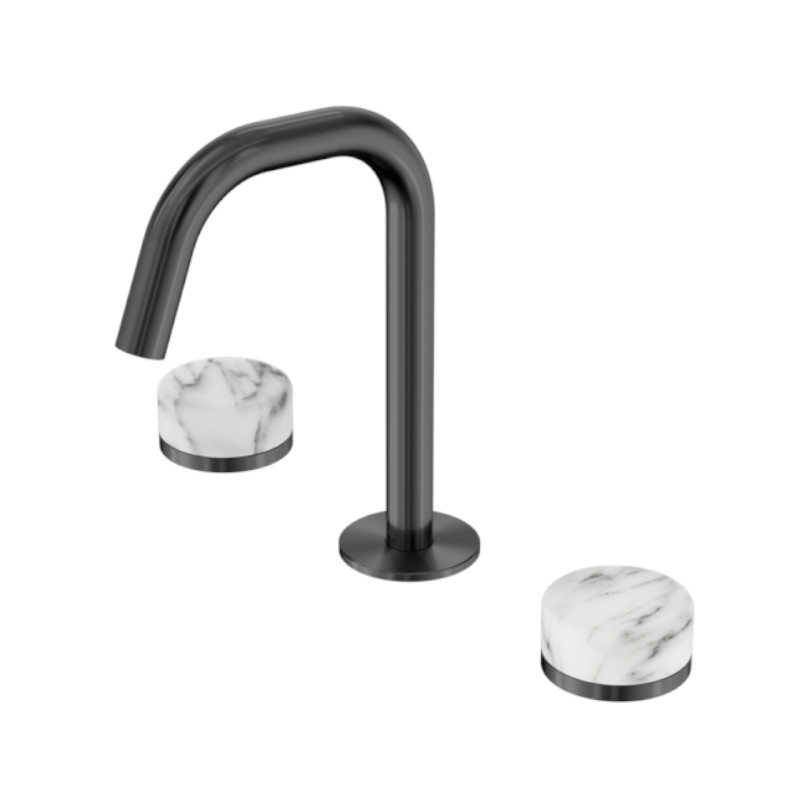Nero Serenity Basin Set Edge Spout Arabescato Corchia Handle GM