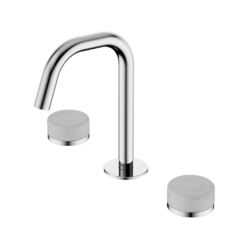 Nero Serenity Basin Set Edge Spout Carrara Handle CH