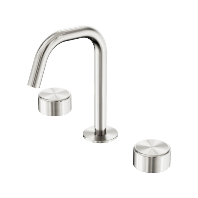 Nero Serenity Basin Set Edge Spout Metal Handle BN