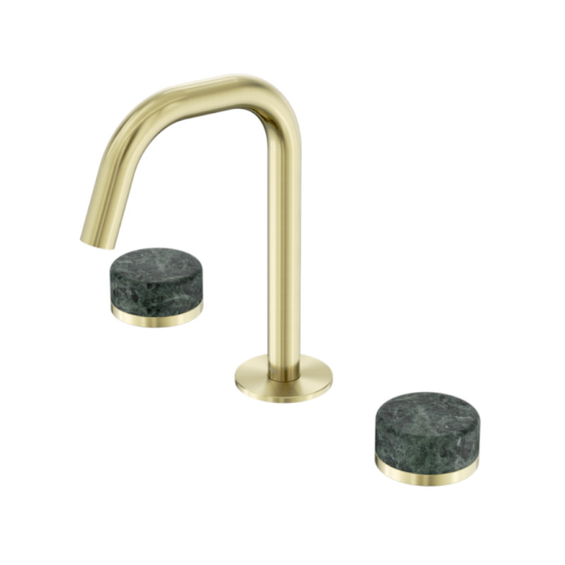 Nero Serenity Basin Set Edge Spout Verde Alpi Handle BG