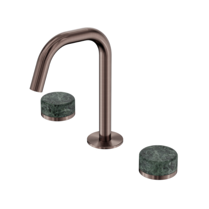 Nero Serenity Basin Set Edge Spout Verde Alpi Handle BZ