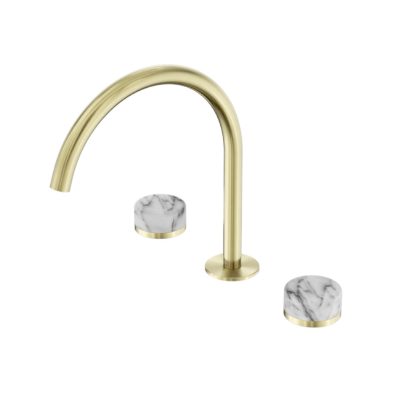 Nero Serenity Bath/Kitchen Set Arc Spout Arabescato Corchia Handle BG