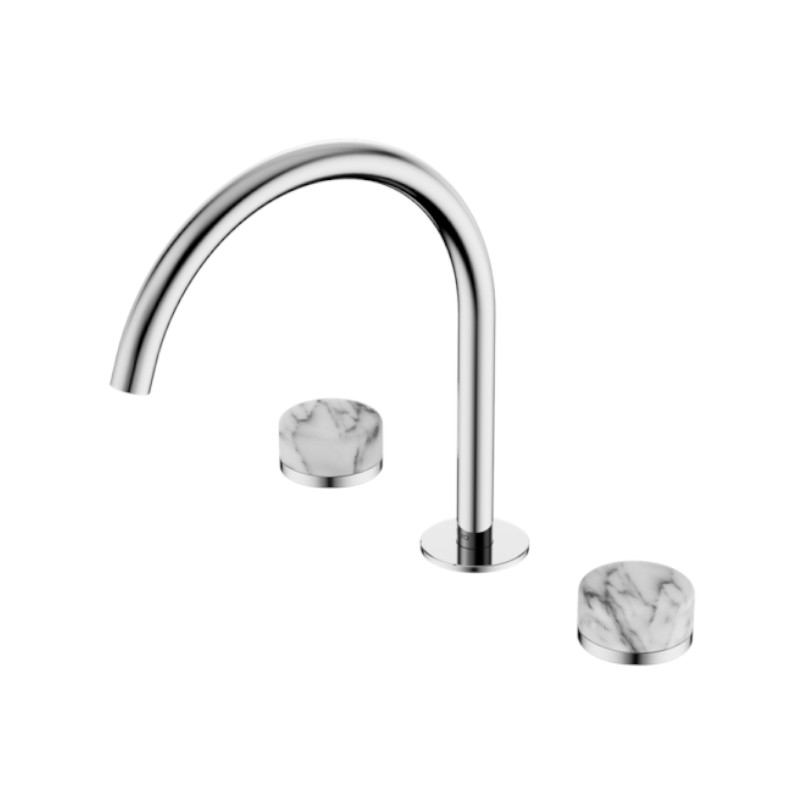 Nero Serenity Bath/Kitchen Set Arc Spout Arabescato Corchia Handle CH