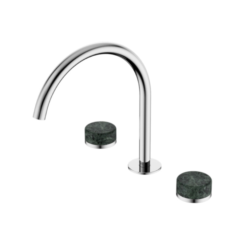 Nero Serenity Bath/Kitchen Set Arc Spout Verde Alpi Handle CH