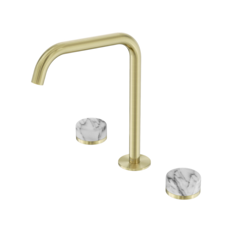 Nero Serenity Bath/Kitchen Set Edge Spout Arabescato Corchia Handle BG