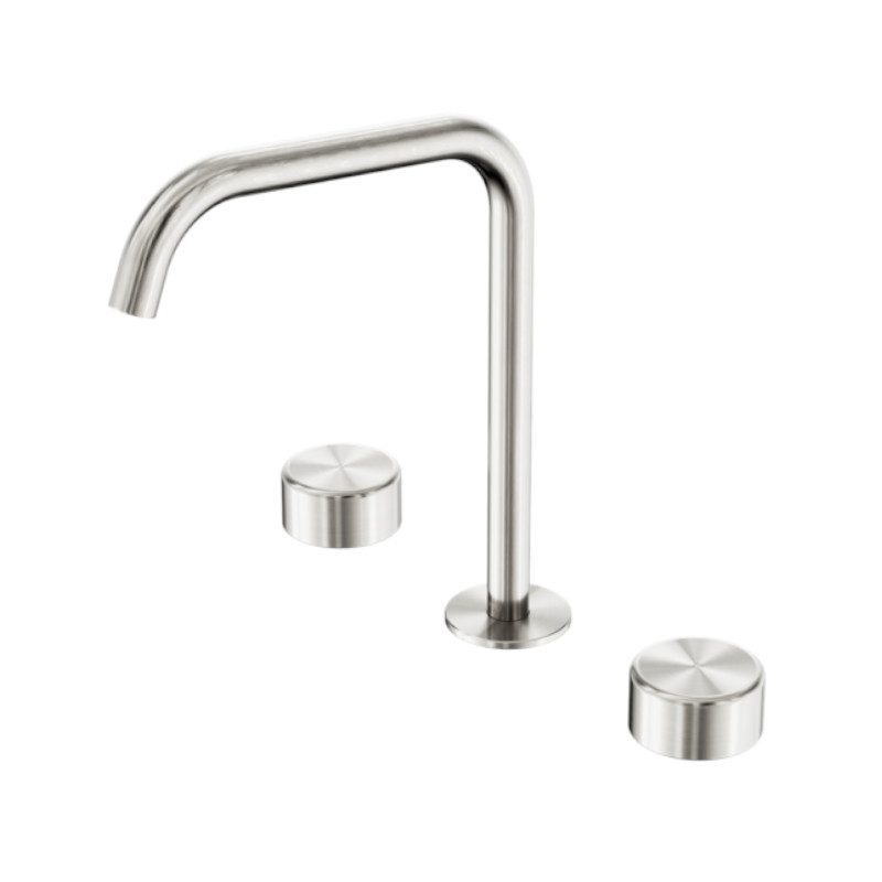 Nero Serenity Bath/Kitchen Set Edge Spout Metal Handle BN