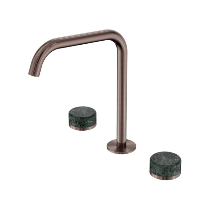 Nero Serenity Bath/Kitchen Set Edge Spout Verde Alpi Handle BZ