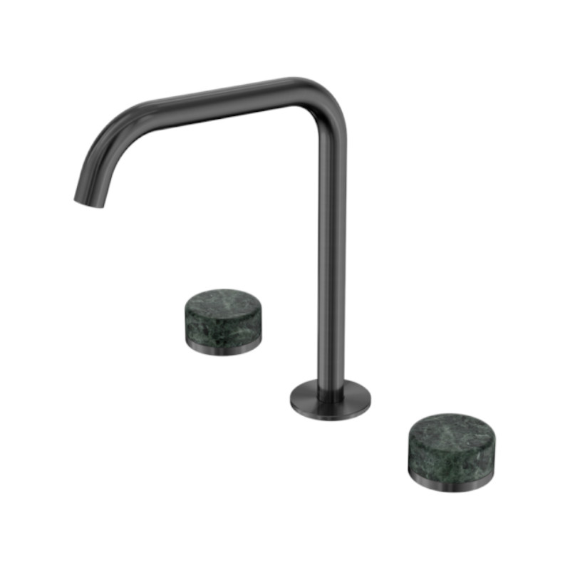 Nero Serenity Bath/Kitchen Set Edge Spout Verde Alpi Handle GM