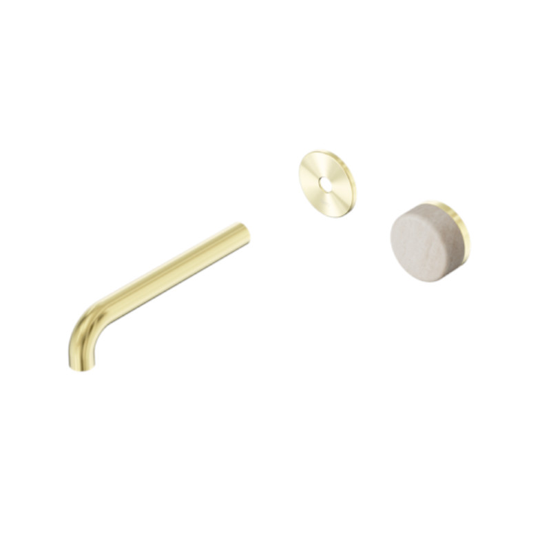 Nero Serenity Progressive Basin Set 160mm Spout Rome Travertine Handle Trim Kit Only BG
