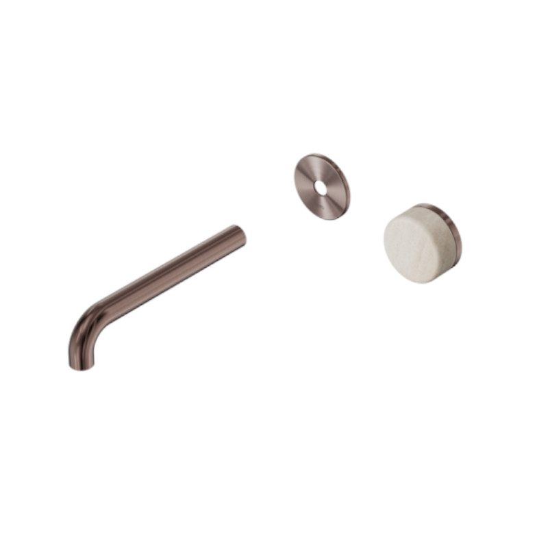 Nero Serenity Progressive Basin Set 160mm Spout Rome Travertine Handle Trim Kit Only BZ
