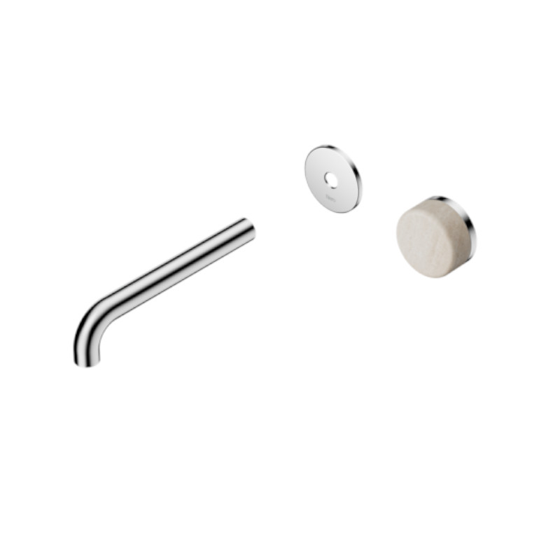 Nero Serenity Progressive Basin Set 160mm Spout Rome Travertine Handle Trim Kit Only CH