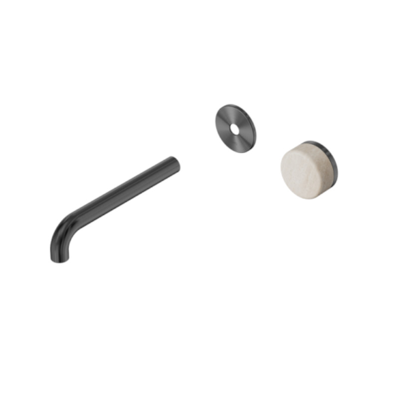 Nero Serenity Progressive Basin Set 160mm Spout Rome Travertine Handle Trim Kit Only GM