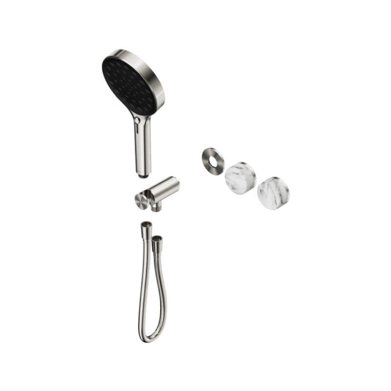 Nero Serenity Progressive Hand Shower System Arabescato Corchia Handle Trim Kit Only BN