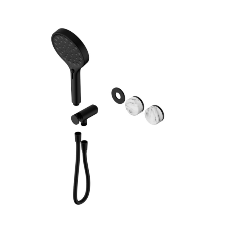 Nero Serenity Progressive Hand Shower System Arabescato Corchia Handle Trim Kit Only MB