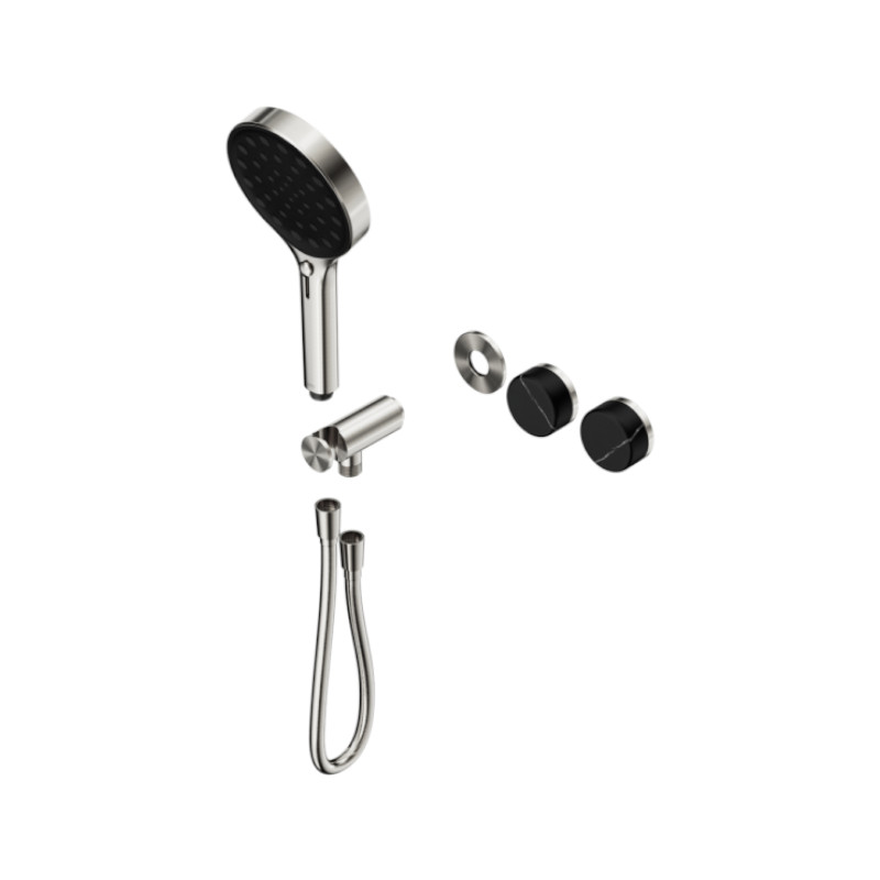 Nero Serenity Progressive Hand Shower System Marquina Black Handle Trim Kit Only BN