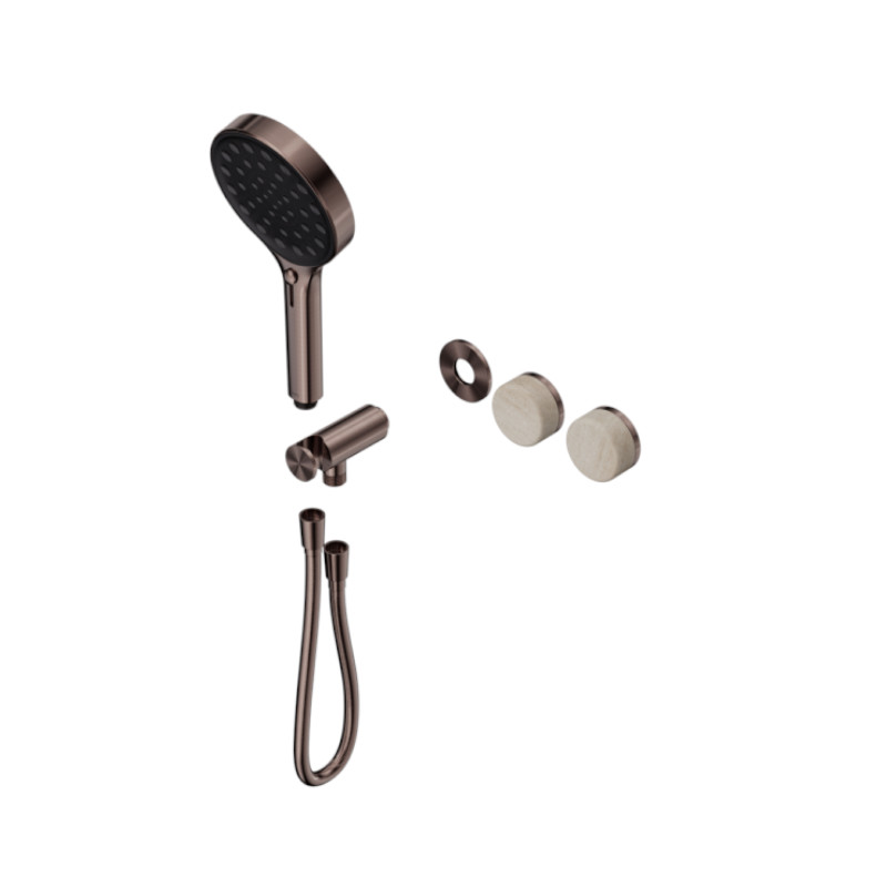 Nero Serenity Progressive Hand Shower System Rome Travertine Handle Trim Kit Only BZ