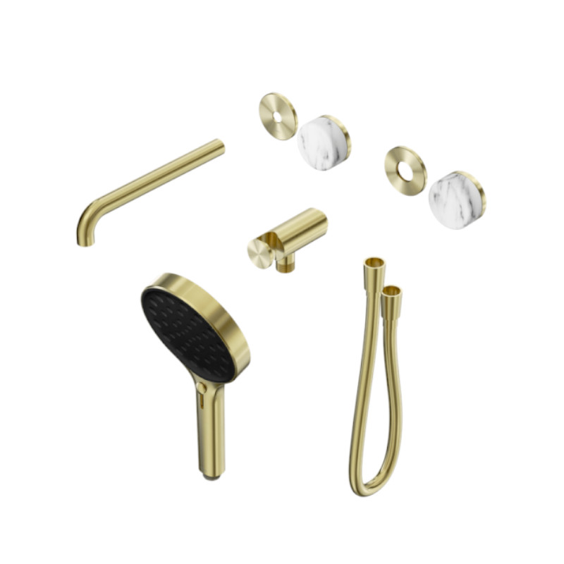Nero Serenity Progressive Shower System Arabescato Corchia Handle Trim Kit Only BG