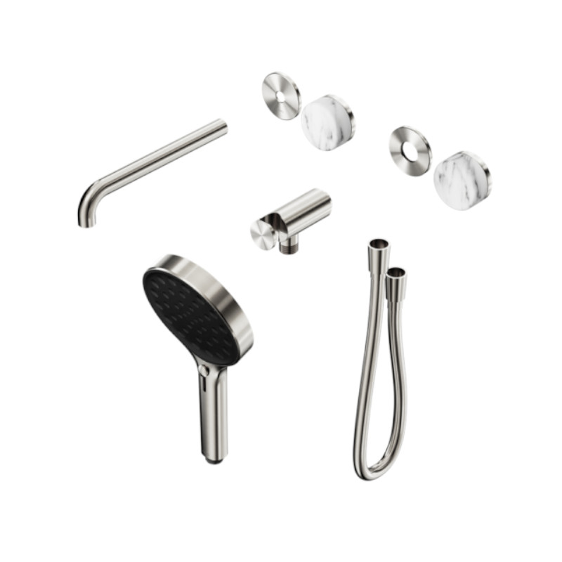 Nero Serenity Progressive Shower System Arabescato Corchia Handle Trim Kit Only BN