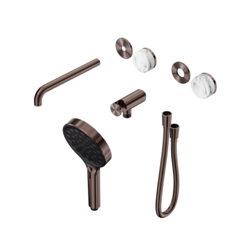 Nero Serenity Progressive Shower System Arabescato Corchia Handle Trim Kit Only BZ