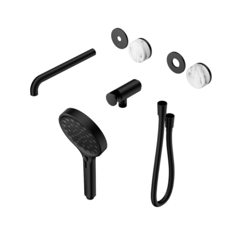 Nero Serenity Progressive Shower System Arabescato Corchia Handle Trim Kit Only MB